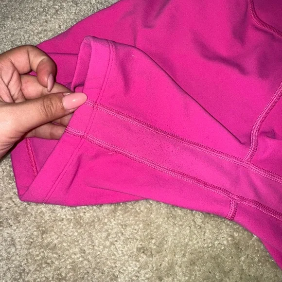 Lululemon Hot Pink High Wasted Align Biker Shorts 6” - Picture 4 of 5